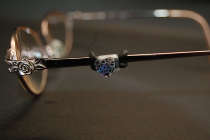 Checkered Heart 3 Eyedeco Charm