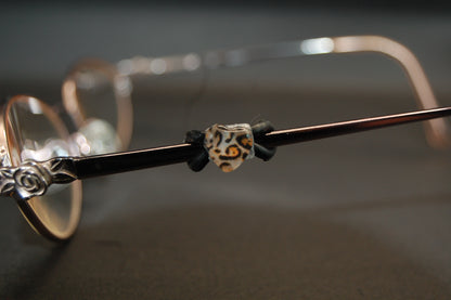 Checkered Heart 3 Eyedeco Charm
