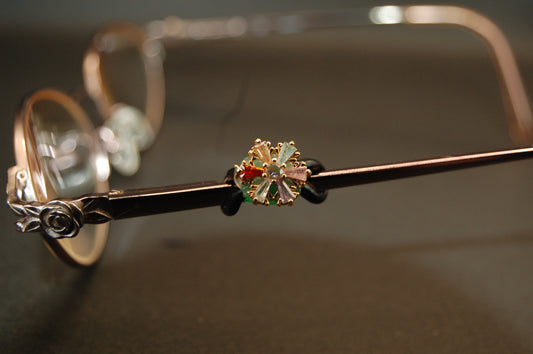 Jeweled Multicolored Snowflake Eyedeco Charm