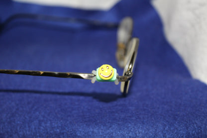 Yellow Smiley Face 2 Eyedeco Charm