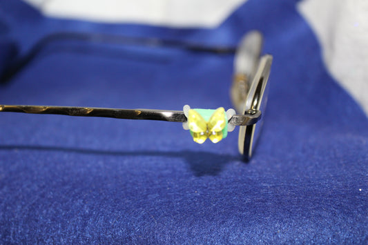 Plastic Butterfly Eyedeco Charm